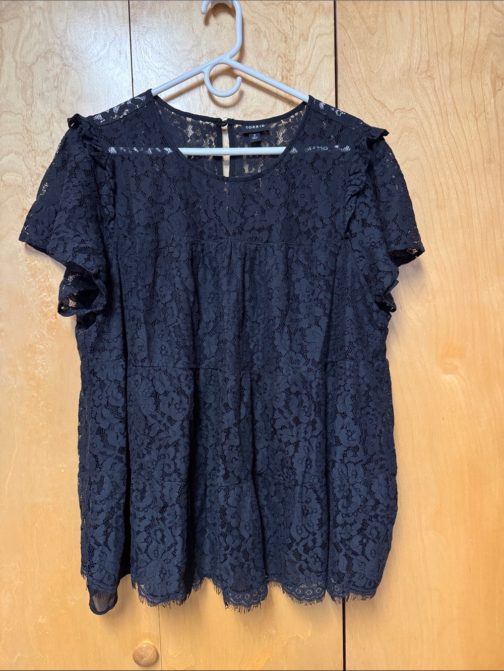 Torrid tiered lace top
